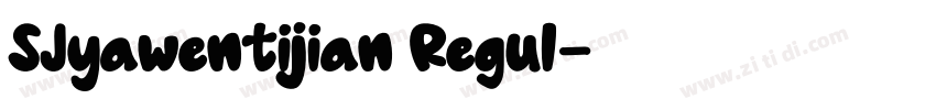 SJyawentijian Regul字体转换